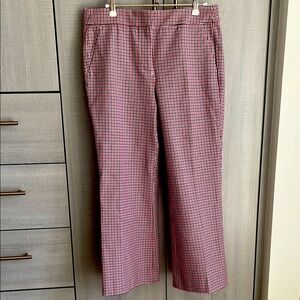 JCrew plaid cropped flare